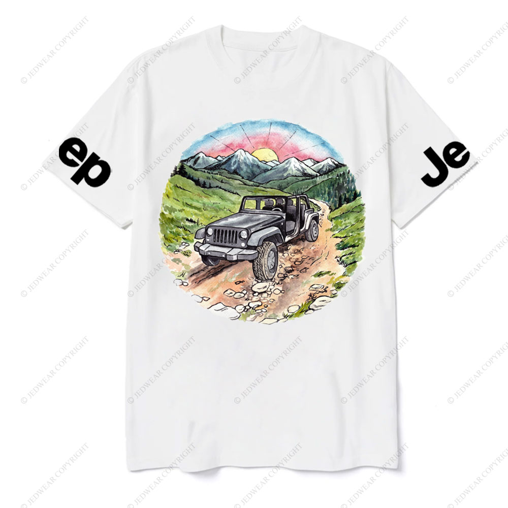 Sunset Mountains Trail Jp Lover T-Shirt