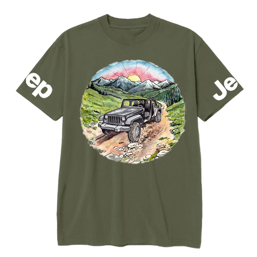 Sunset Mountains Trail Jp Lover T-Shirt