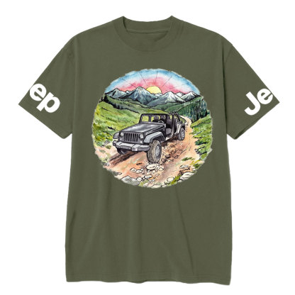 Sunset Mountains Trail Jp Lover T-Shirt