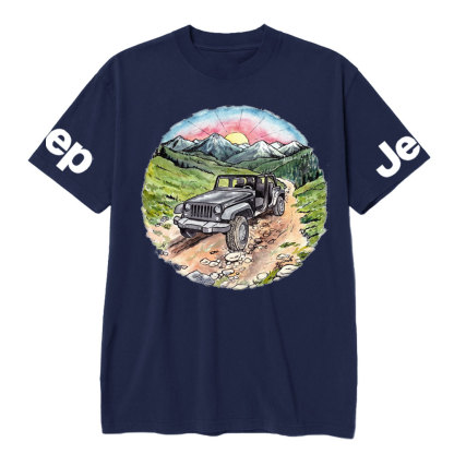 Sunset Mountains Trail Jp Lover T-Shirt