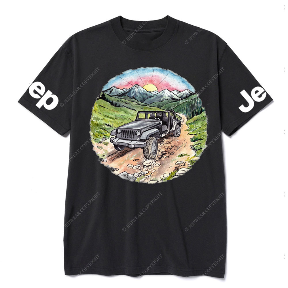 Sunset Mountains Trail Jp Lover T-Shirt