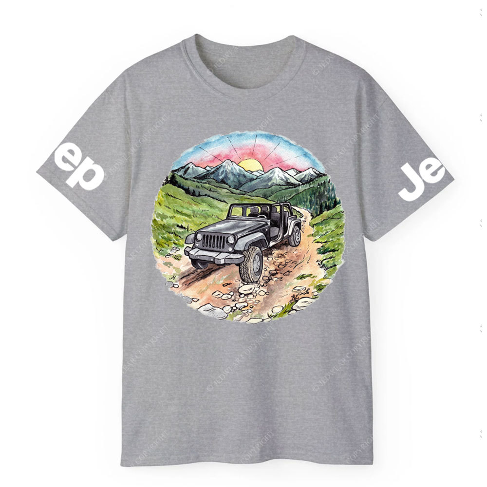 Sunset Mountains Trail Jp Lover T-Shirt