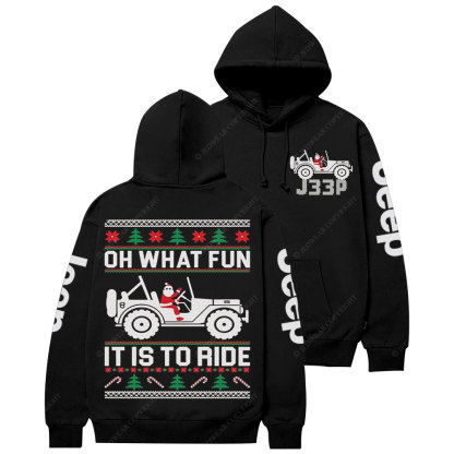 Oh What Fun It Is to Ride Ugly Jp Casual Hoodie