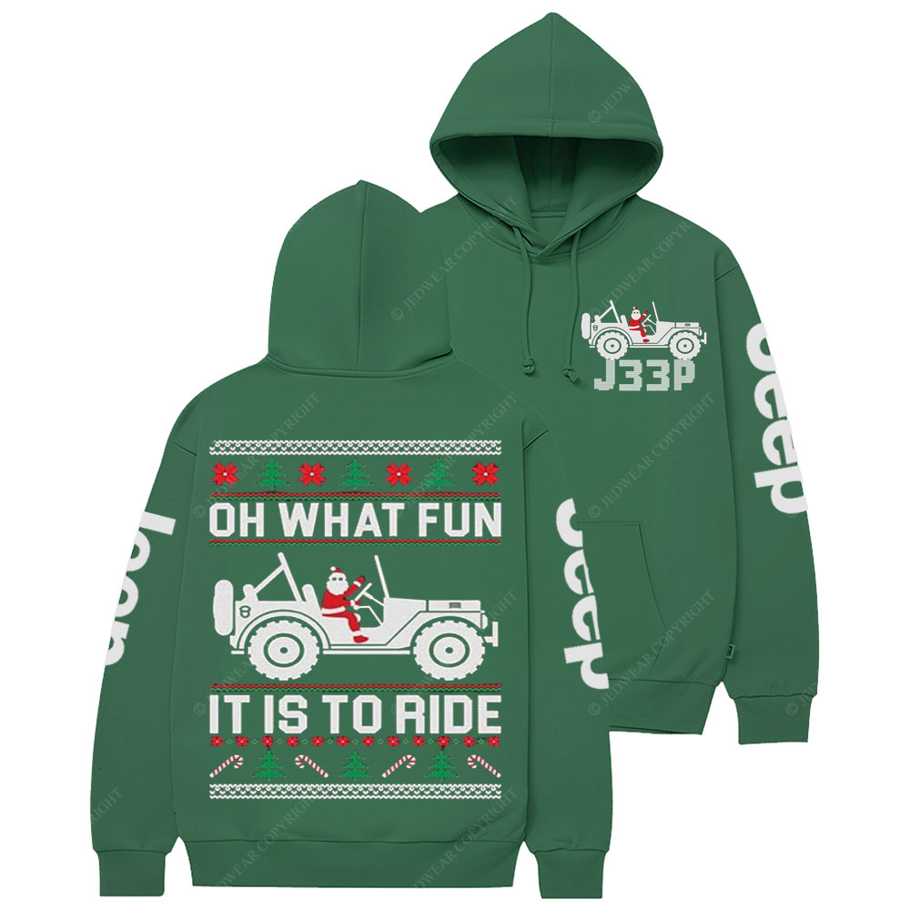 Oh What Fun It Is to Ride Ugly Jp Casual Hoodie