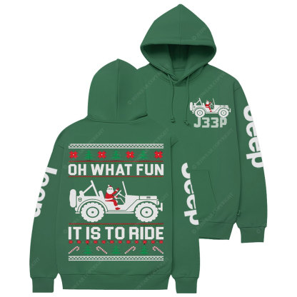 Oh What Fun It Is to Ride Ugly Jp Casual Hoodie