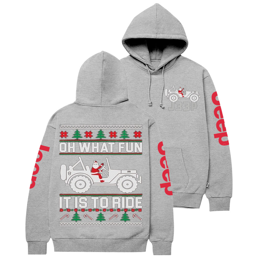 Oh What Fun It Is to Ride Ugly Jp Casual Hoodie
