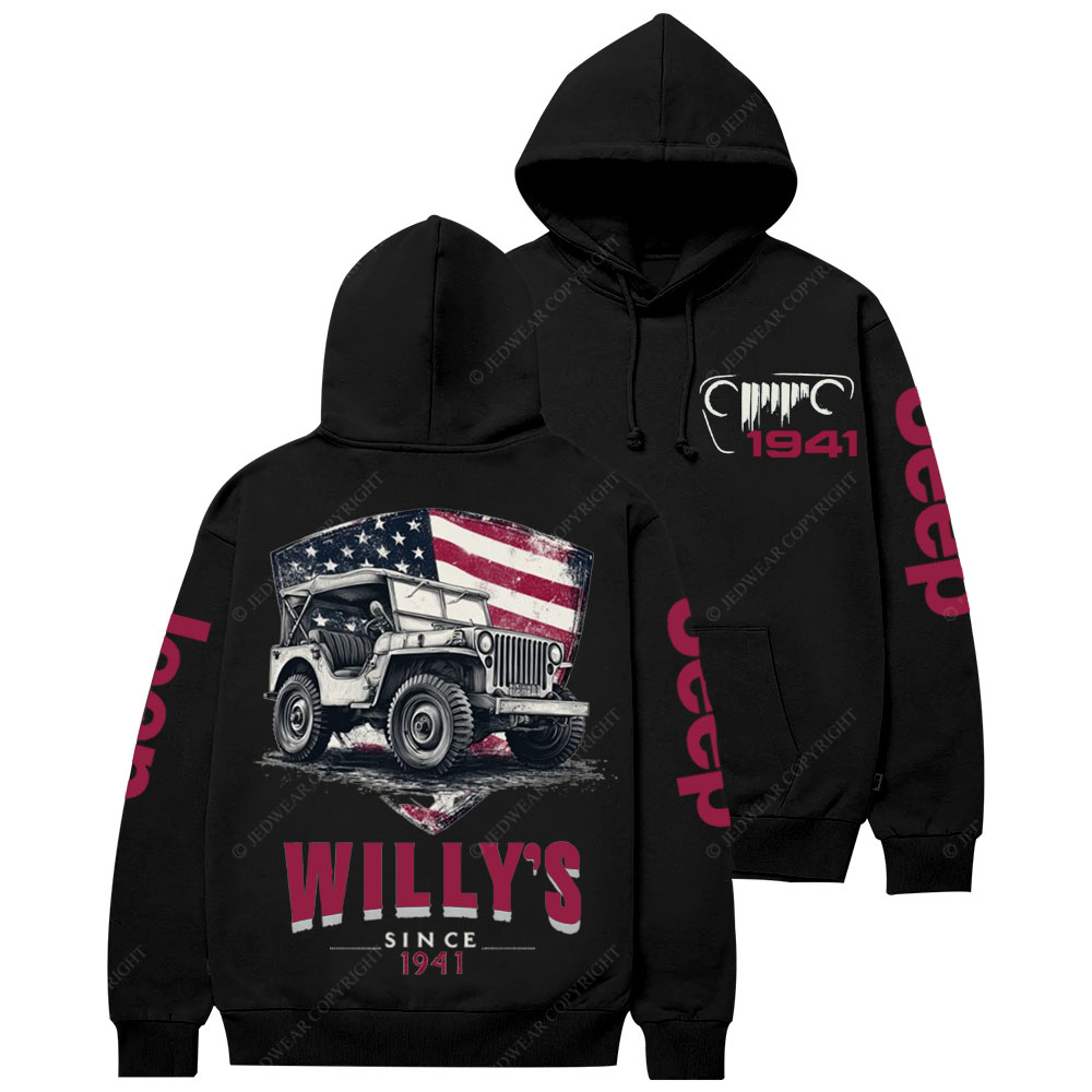 American Flag Shield Jp Since 1941 Casual Hoodie