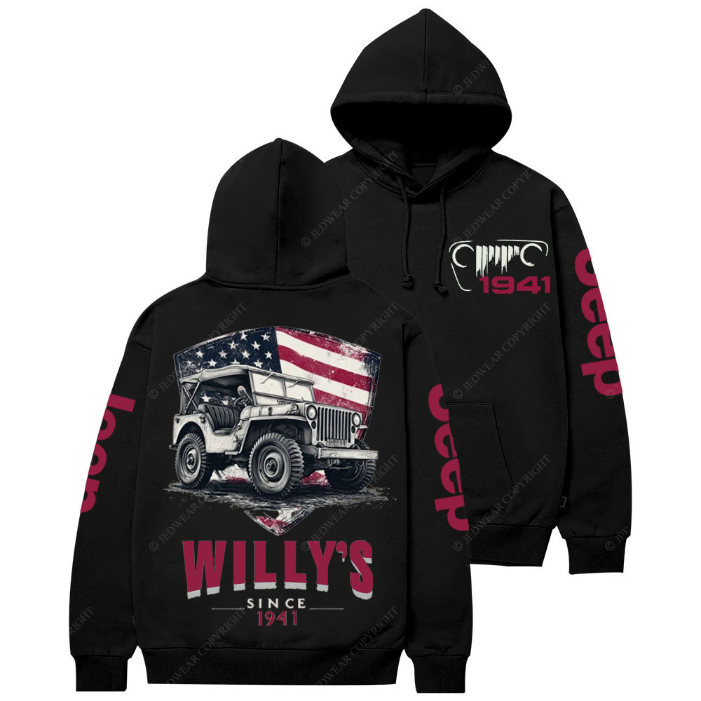 American Flag Shield Jp Since 1941 Casual Hoodie