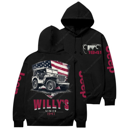 American Flag Shield Jp Since 1941 Casual Hoodie