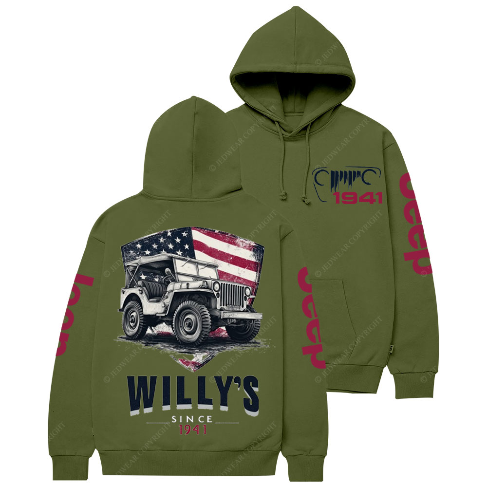 American Flag Shield Jp Since 1941 Casual Hoodie