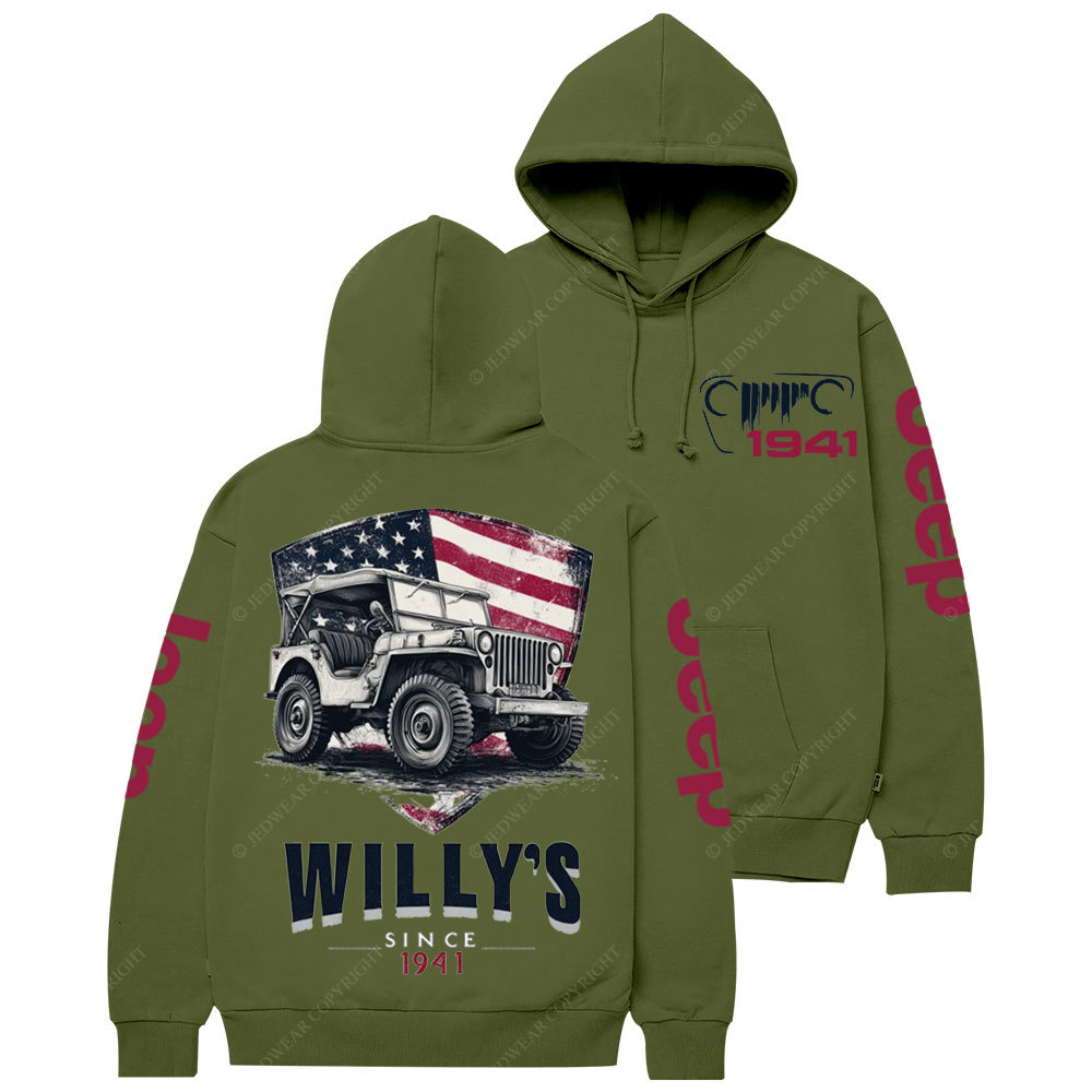 American Flag Shield Jp Since 1941 Casual Hoodie