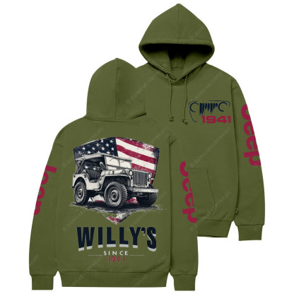 American Flag Shield Jp Since 1941 Casual Hoodie