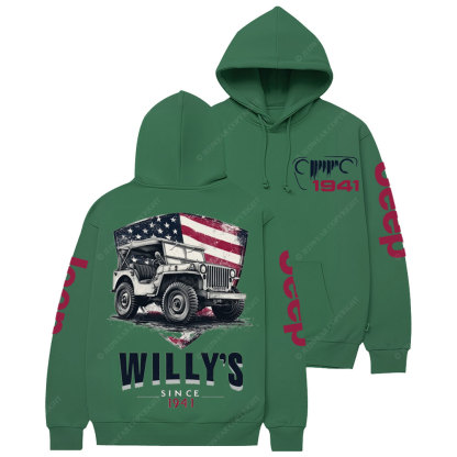 American Flag Shield Jp Since 1941 Casual Hoodie