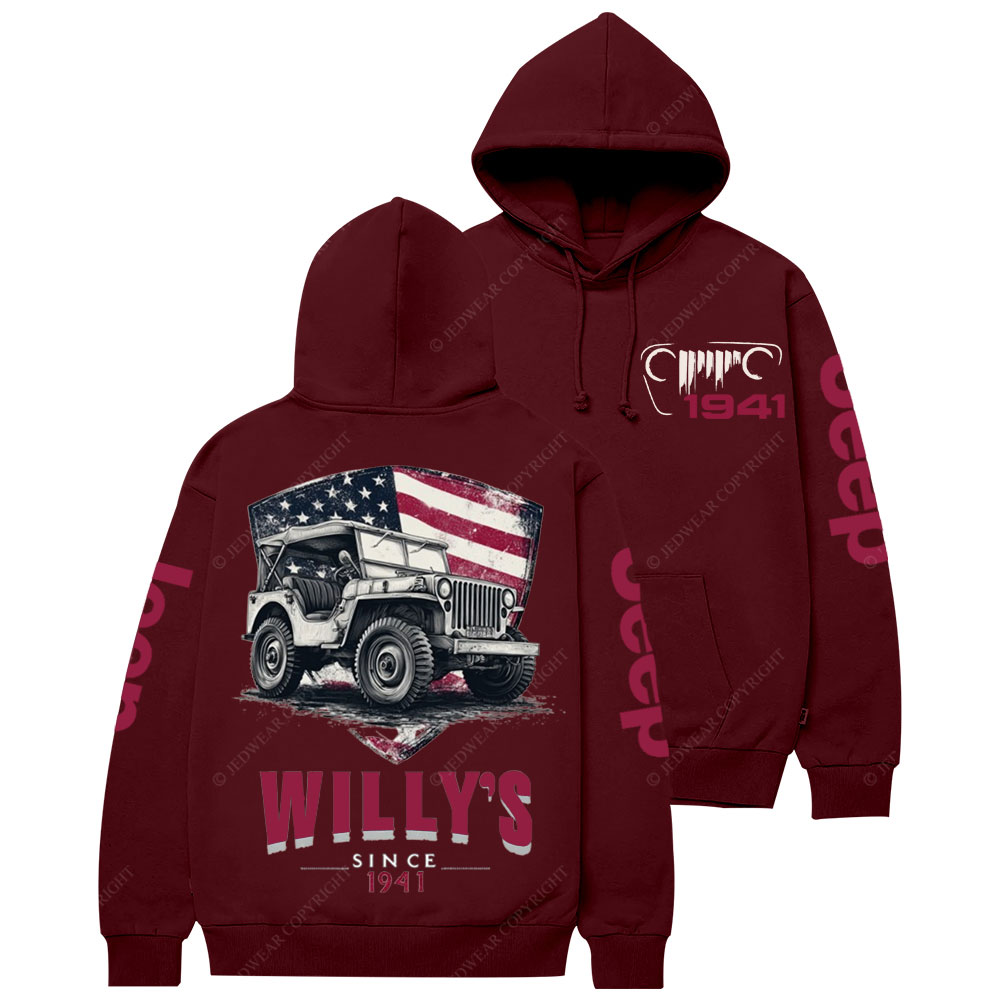 American Flag Shield Jp Since 1941 Casual Hoodie