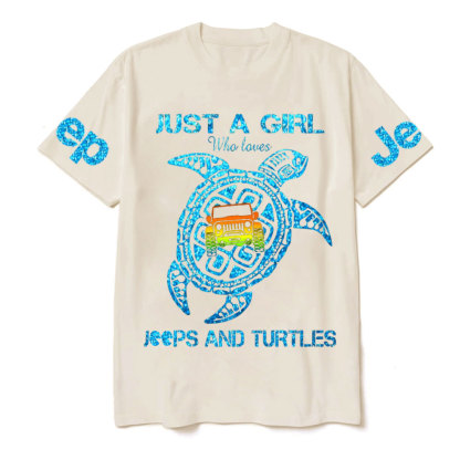 Just A Girl Who Loves Jps And Turtles T-Shirt