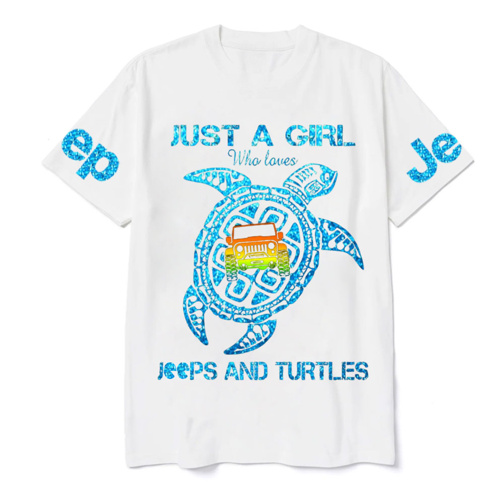 Just A Girl Who Loves Jps And Turtles T-Shirt