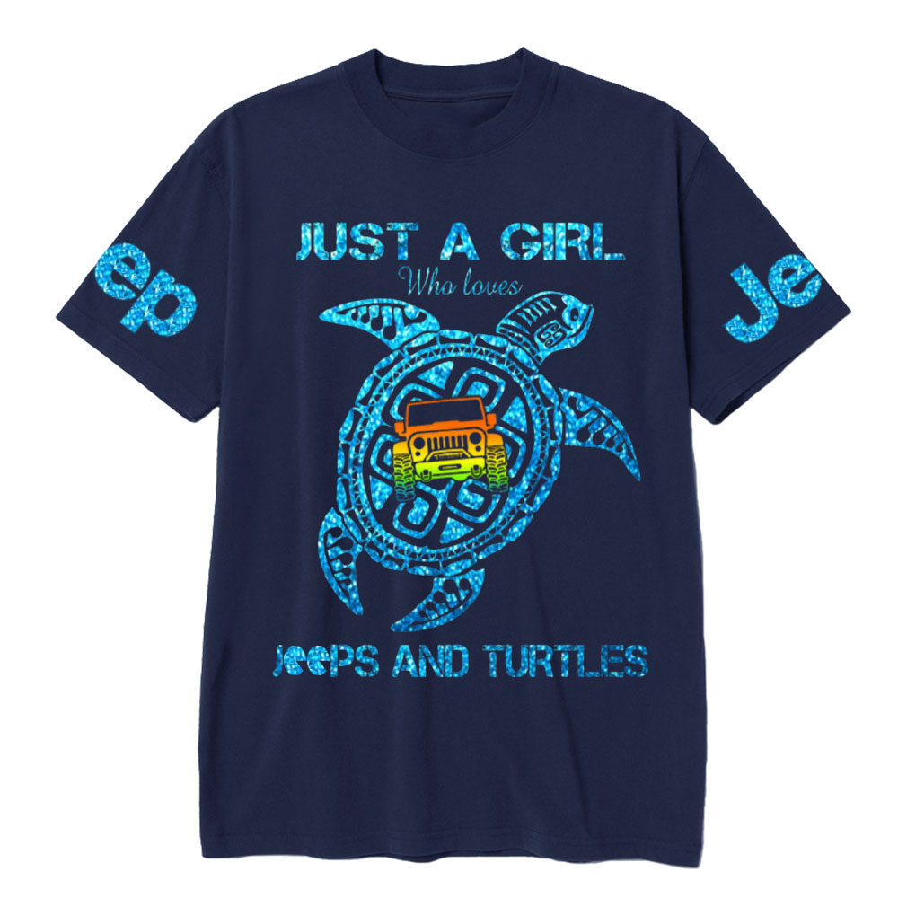 Just A Girl Who Loves Jps And Turtles T-Shirt
