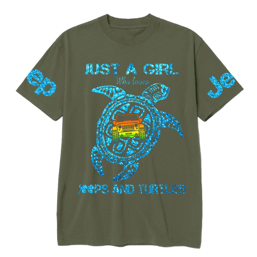 Just A Girl Who Loves Jps And Turtles T-Shirt