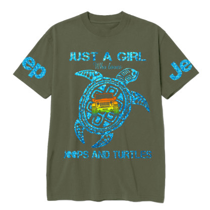 Just A Girl Who Loves Jps And Turtles T-Shirt