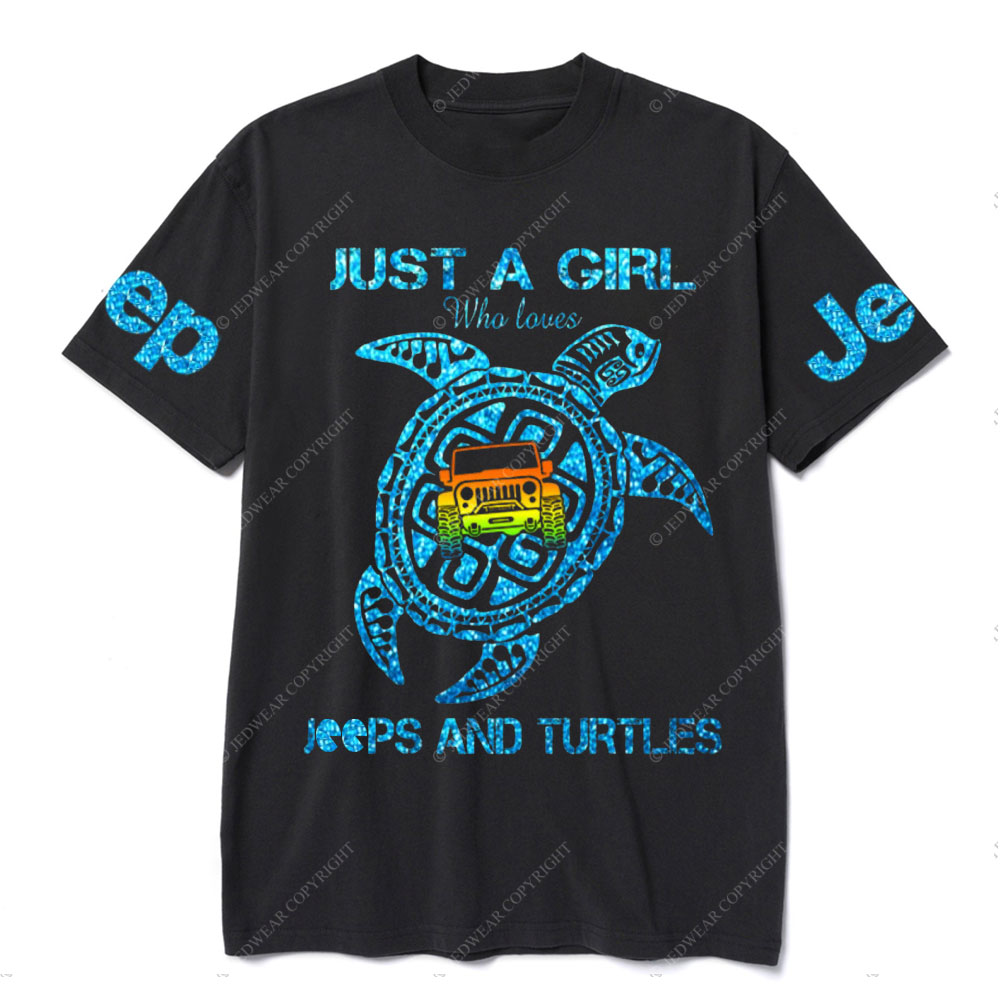 Just A Girl Who Loves Jps And Turtles T-Shirt