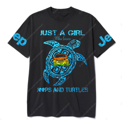 Just A Girl Who Loves Jps And Turtles T-Shirt