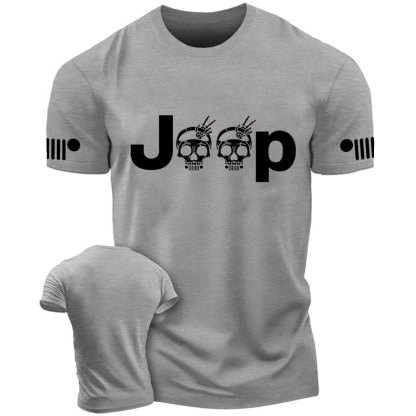 Jp Wave Skull Design T-Shirt