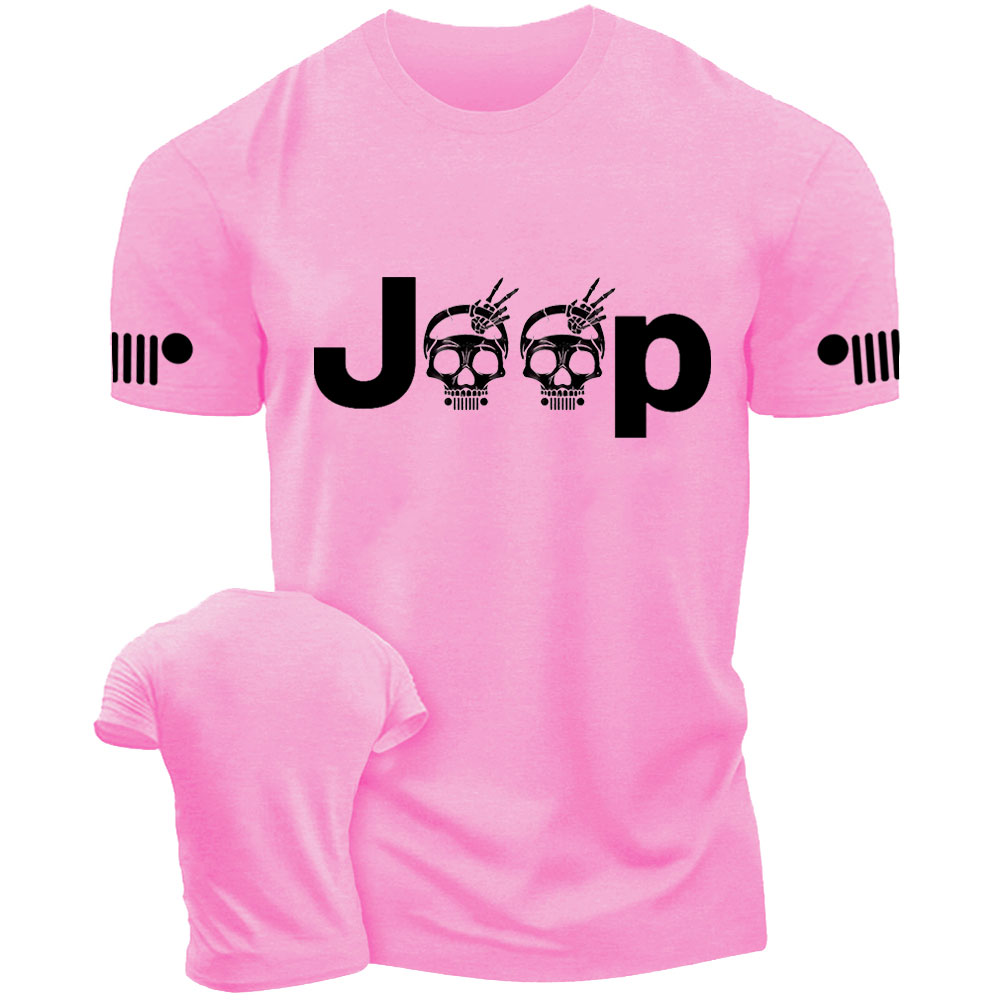 Jp Wave Skull Design T-Shirt