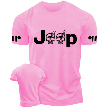 Jp Wave Skull Design T-Shirt