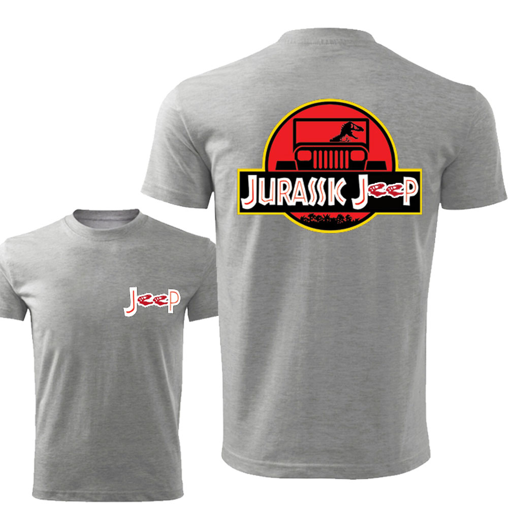 Jurassic Jp with Dinosaur Double Printed T-shirt