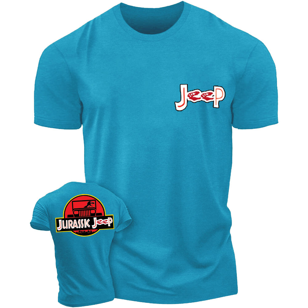 Jurassic Jp with Dinosaur Double Printed T-shirt