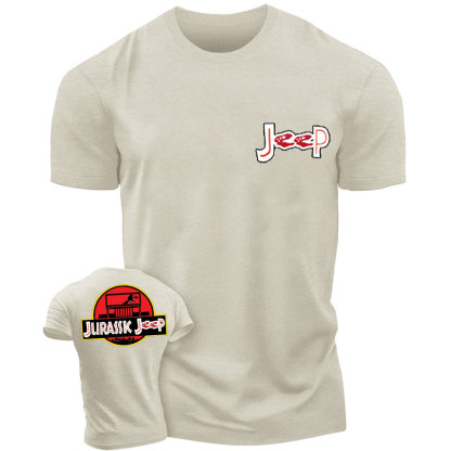 Jurassic Jp with Dinosaur Double Printed T-shirt