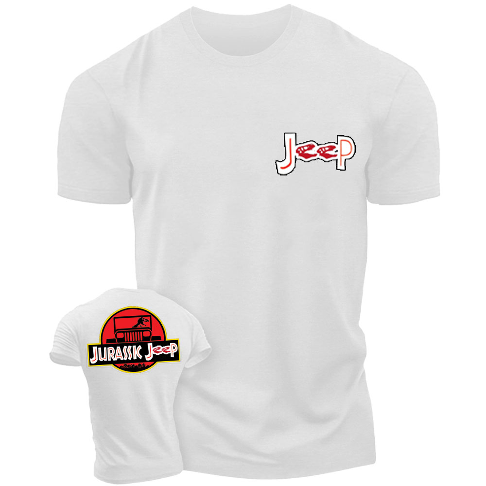 Jurassic Jp with Dinosaur Double Printed T-shirt