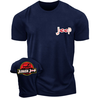 Jurassic Jp with Dinosaur Double Printed T-shirt