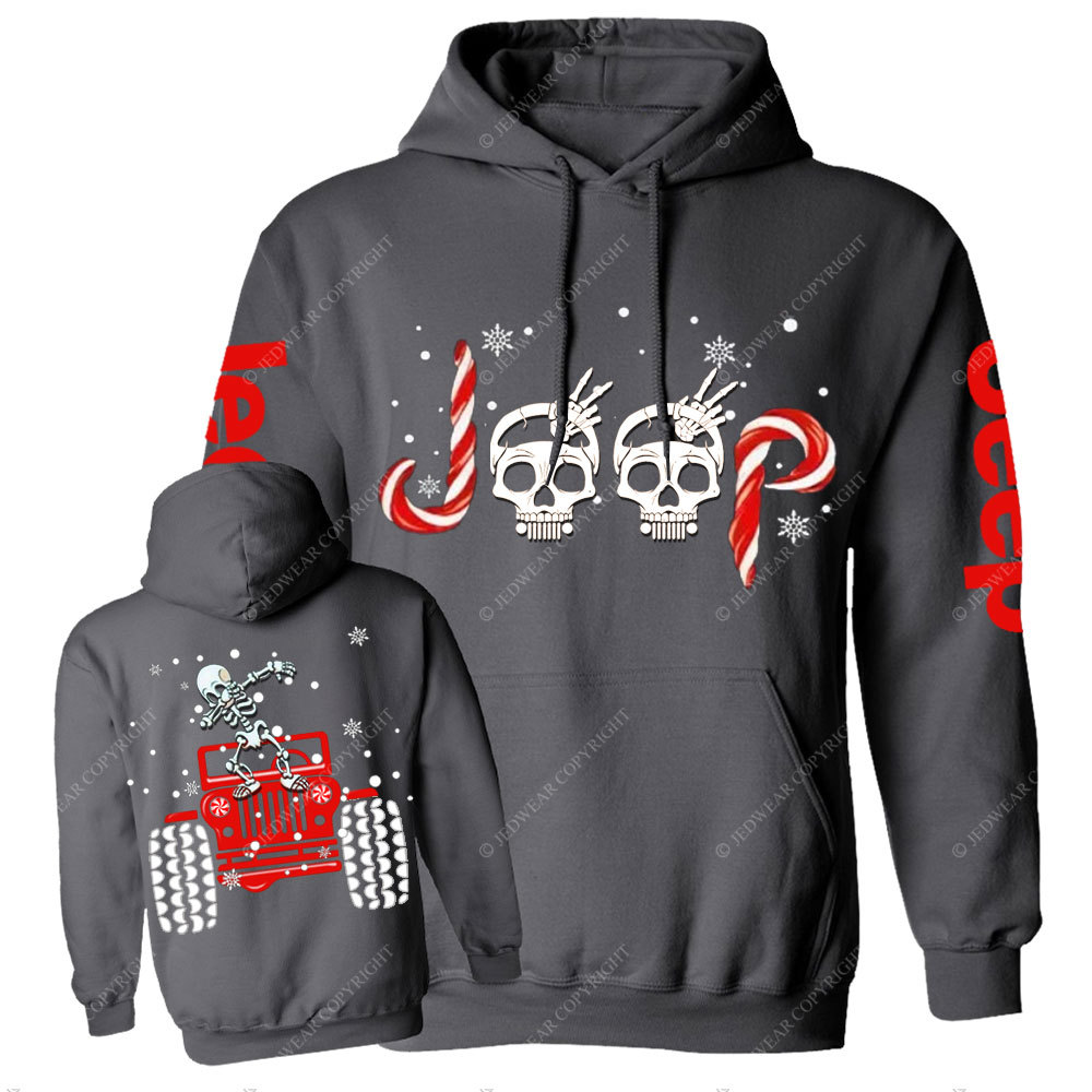 Candy Cane Skull Dancing Merry JperMas Casual Hoodie