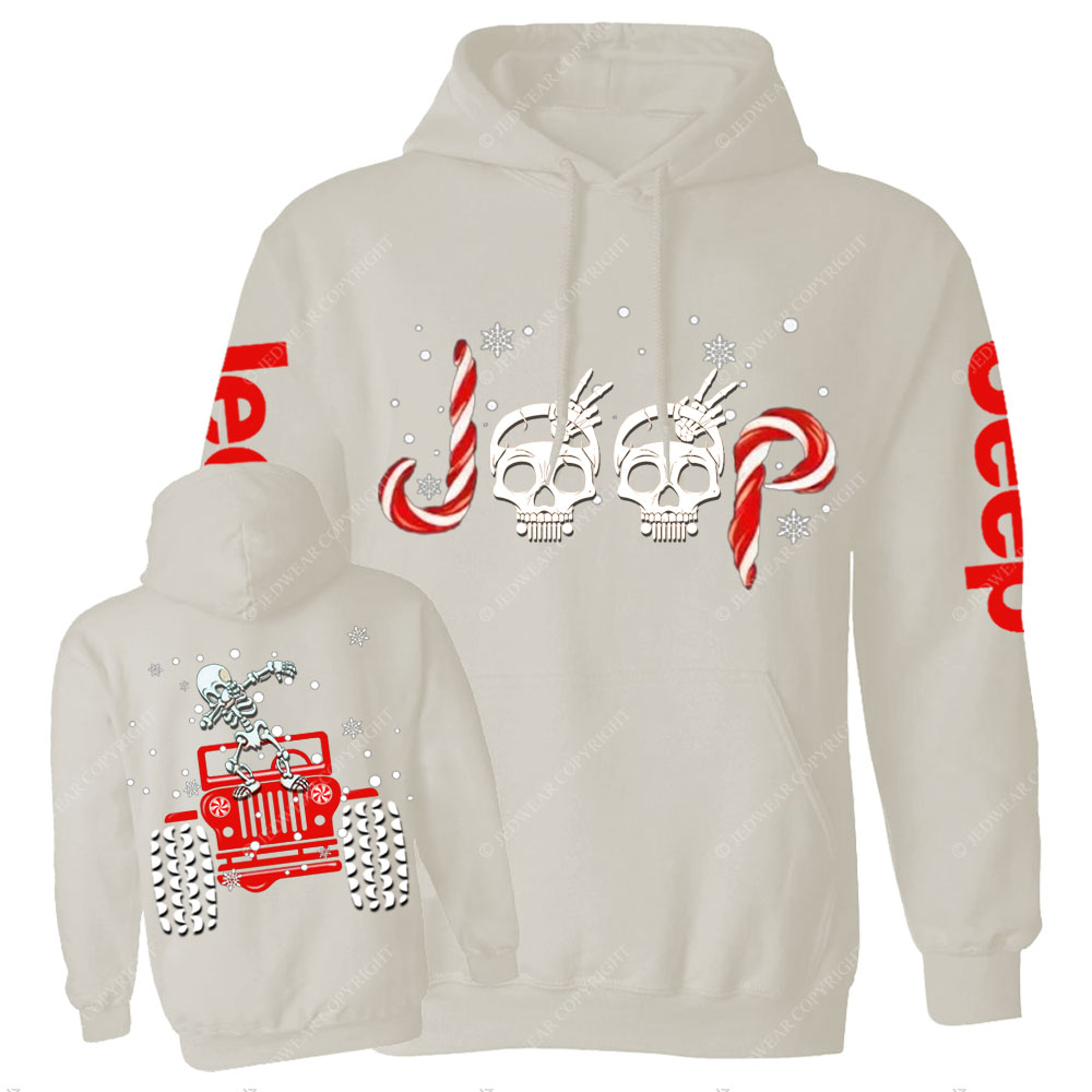Candy Cane Skull Dancing Merry JperMas Casual Hoodie