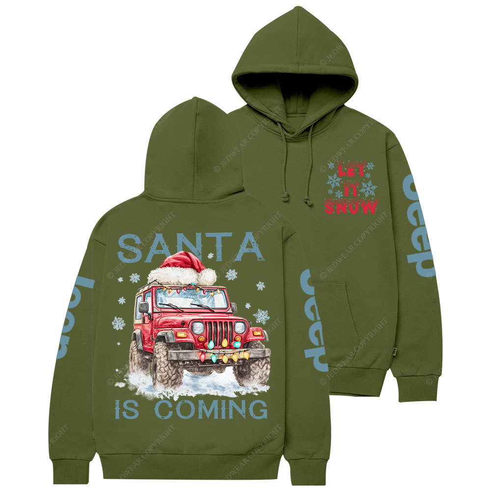 Let it Snow Santa Jp is Coming Christmas Casual Hoodie