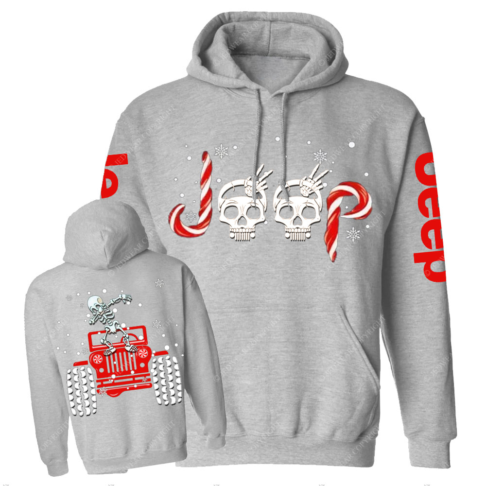 Candy Cane Skull Dancing Merry JperMas Casual Hoodie