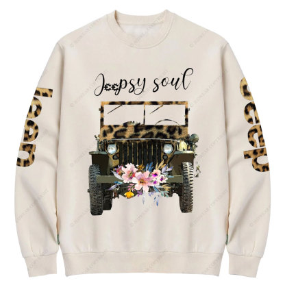 Leopard Jpsy Soul Jp Crew Neck Sweatshirt
