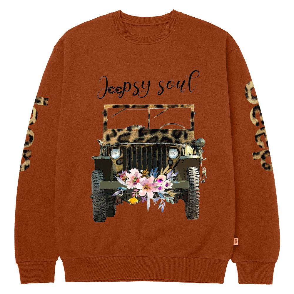 Leopard Jpsy Soul Jp Crew Neck Sweatshirt