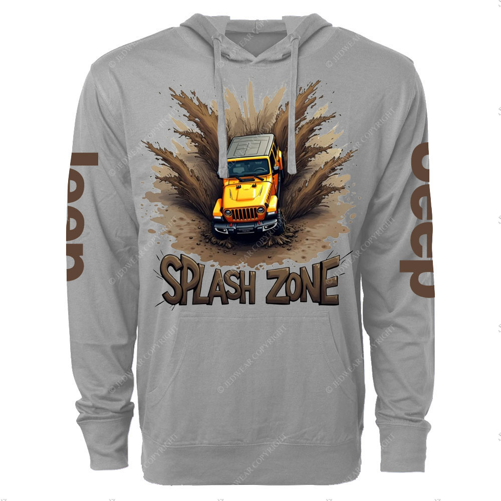 Mud-Splashed Adventure Jp Oversized Lightweight Hoodie