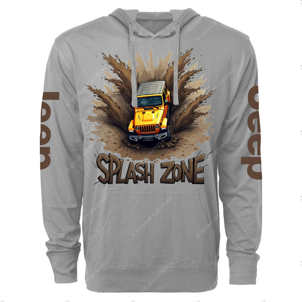 Mud-Splashed Adventure Jp Oversized Lightweight Hoodie