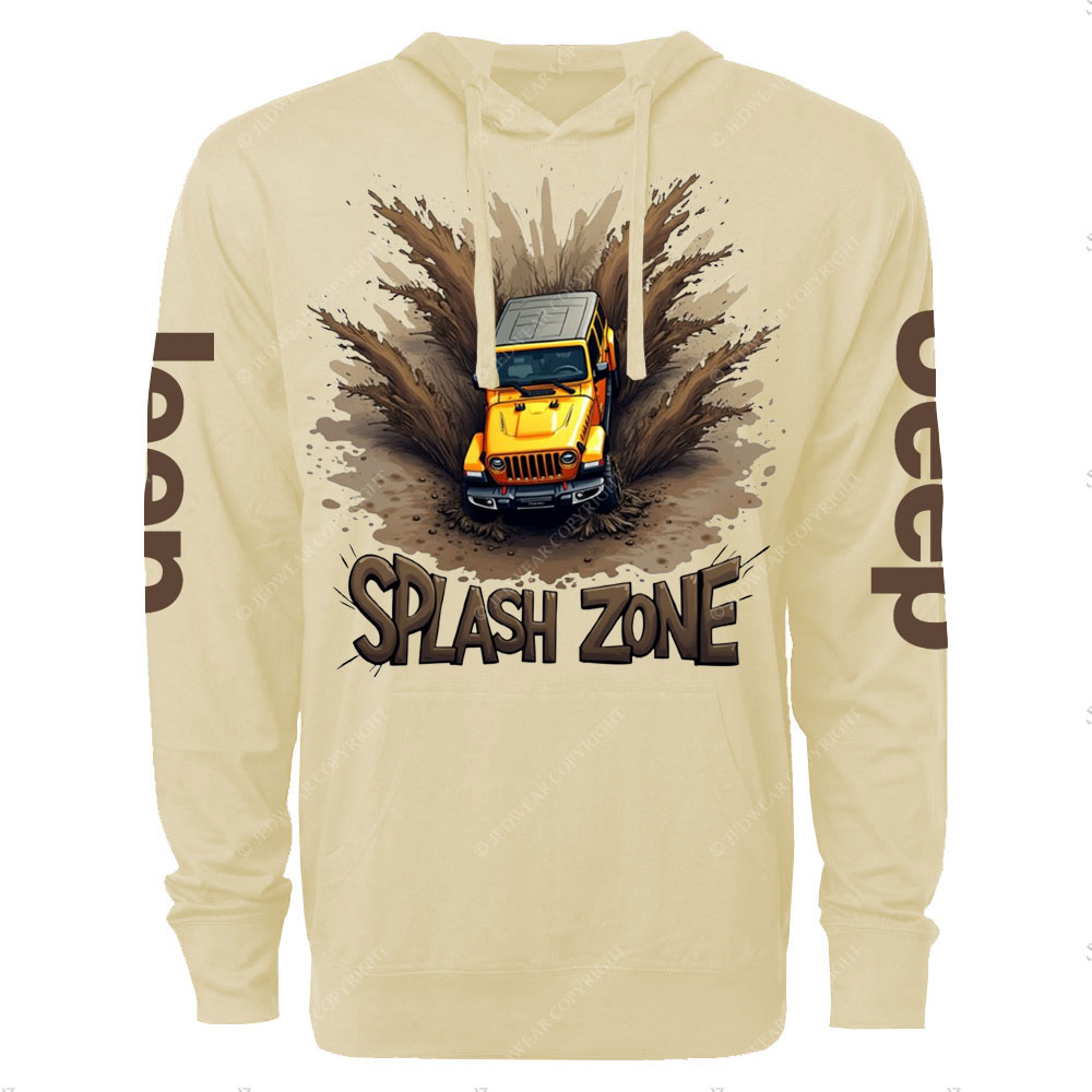 Mud-Splashed Adventure Jp Oversized Lightweight Hoodie