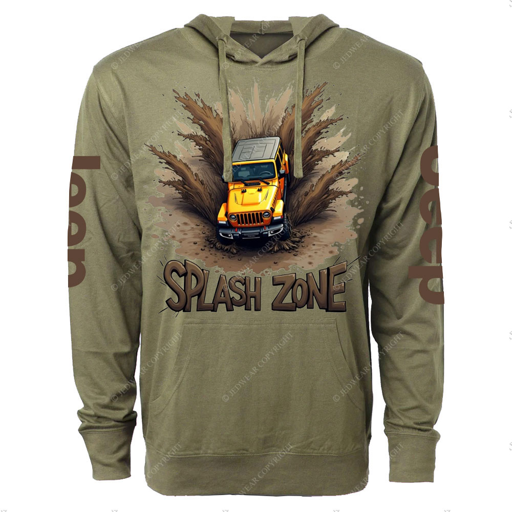 Mud-Splashed Adventure Jp Oversized Lightweight Hoodie