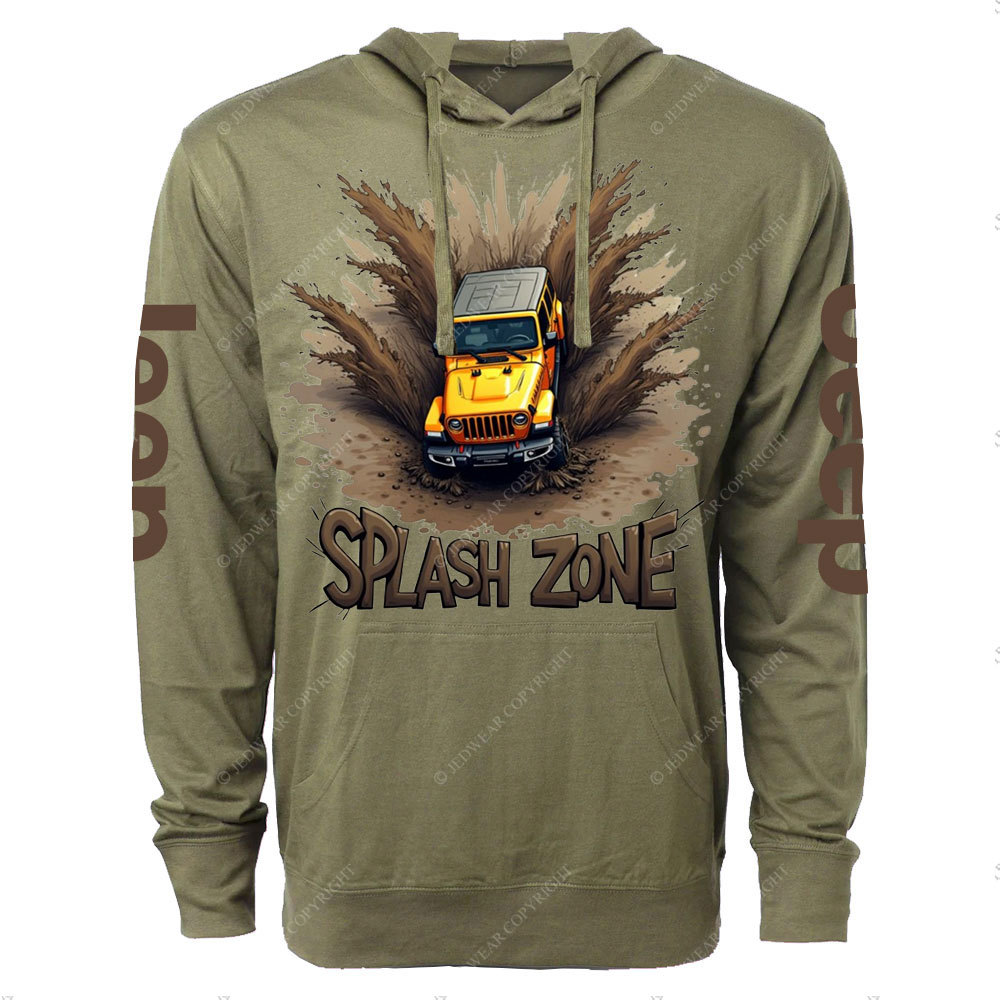 Mud-Splashed Adventure Jp Oversized Lightweight Hoodie