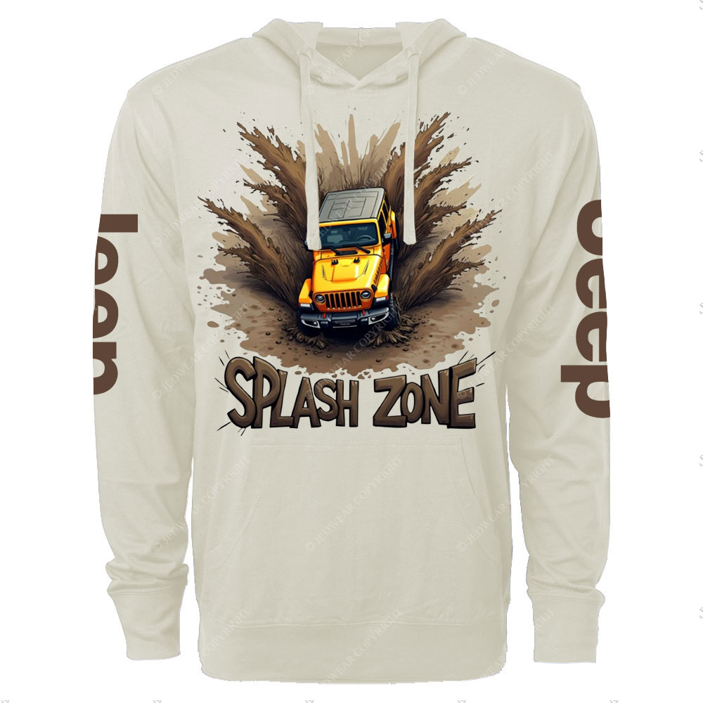 Mud-Splashed Adventure Jp Oversized Lightweight Hoodie