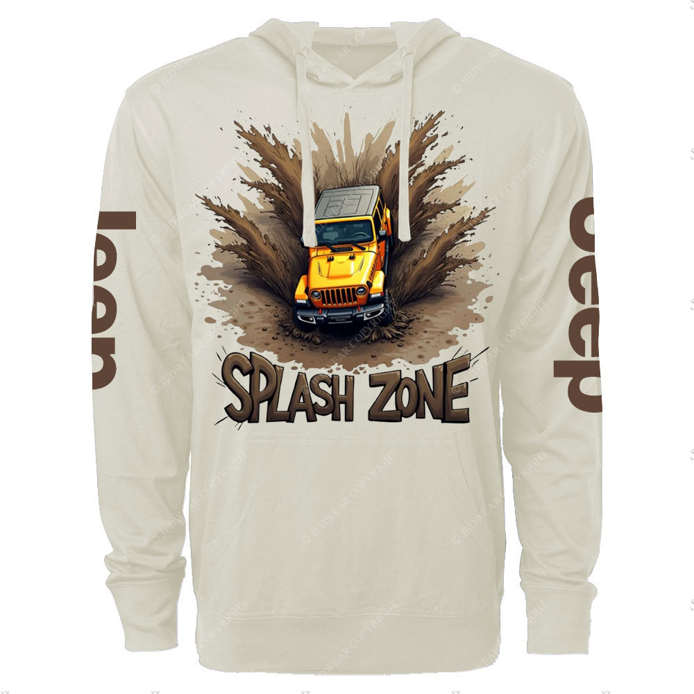 Mud-Splashed Adventure Jp Oversized Lightweight Hoodie