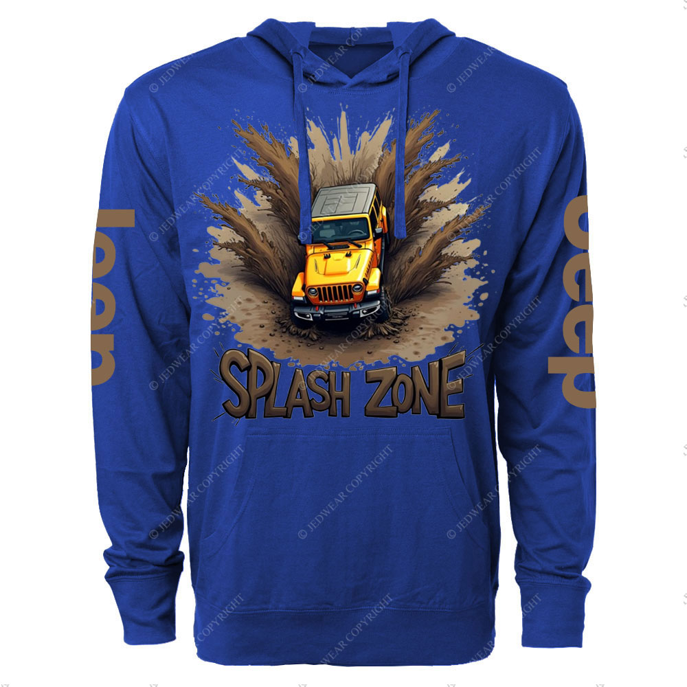 Mud-Splashed Adventure Jp Oversized Lightweight Hoodie