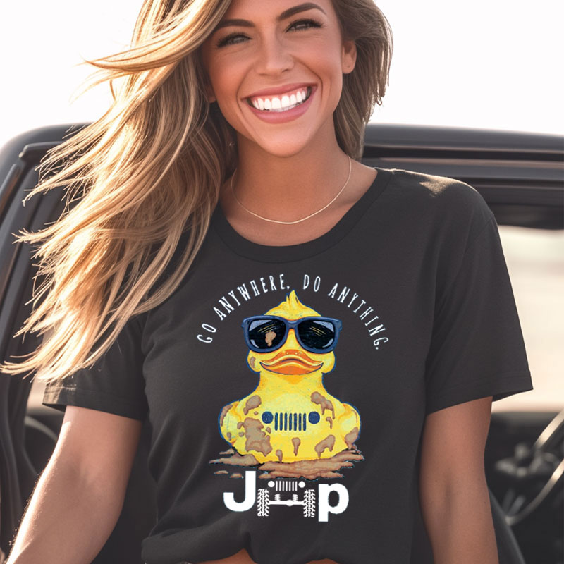Go Anywhere, Do Anything Yellow Rubber Duck - Funny Jp T-shirt