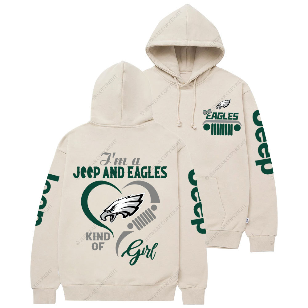 Philadelphia Eagles Football Team Heart Jp Girl Women Casual Hoodie