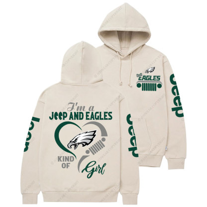 Philadelphia Eagles Football Team Heart Jp Girl Women Casual Hoodie
